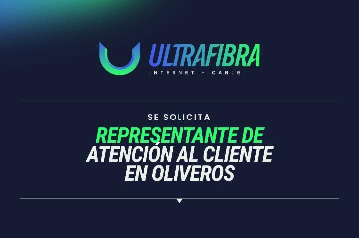 La empresa de internet Ultra busca personal para su oficina en Oliveros
