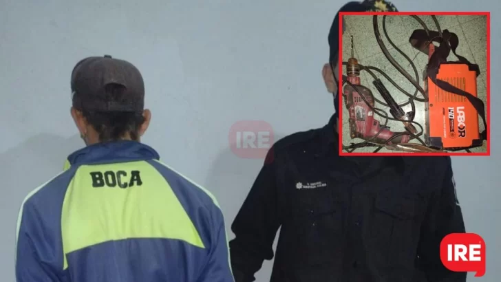 Detuvieron a un joven que robó herramientas eléctricas en Timbúes