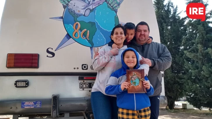 La familia Ochoa se animó a la aventura y pasó por Oliveros: “Lo más valioso que tenemos es el tiempo”