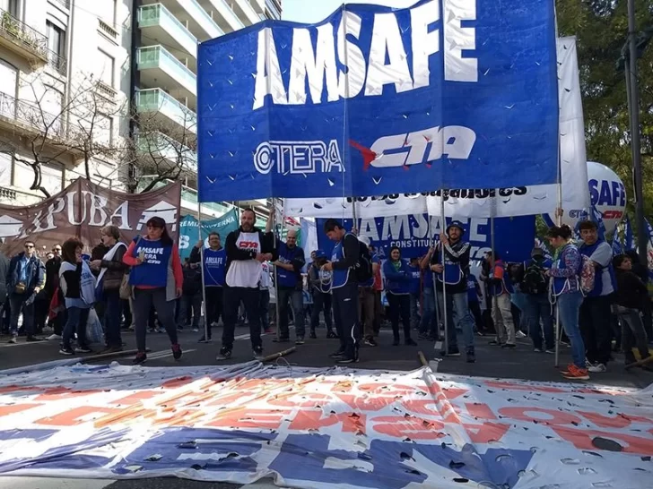 Conflicto docente: Amsafe aceptó la oferta paritaria del Gobierno