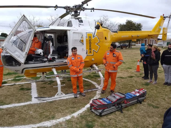 El helicóptero sanitario aterrizará en La Boca de Monje para una capacitación