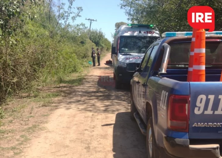 Iba en bici por un camino rural de Oliveros, se descompensó y cayó a la cuneta