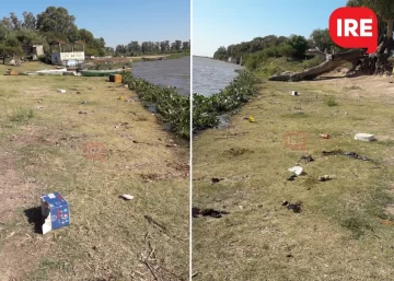 Llevate la basura: Tras el finde encontraron gran cantidad de residuos en Puerto Aragón