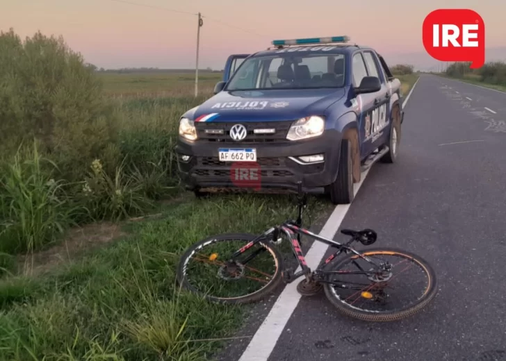 Robaron una bicicleta en Serodino, la policía corrió al ladrón en ruta 10 y la recuperó