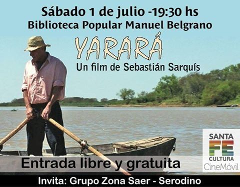 Hoy cine móvil en Serodino, proyectarán “Yarará”