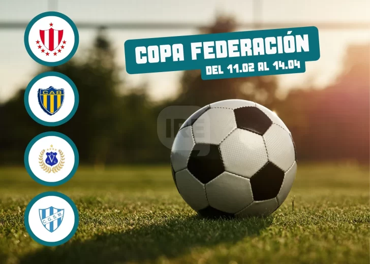 Copa Federación: Club Maciel, Belgrano, Villa Cassini y General San Martín ya conocen su rival