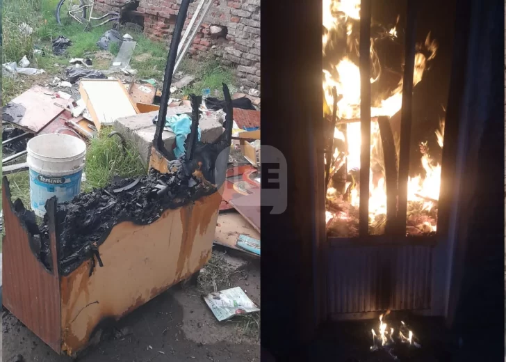 Se incendió una casa en Andino y dos niños fueron rescatados por la policía